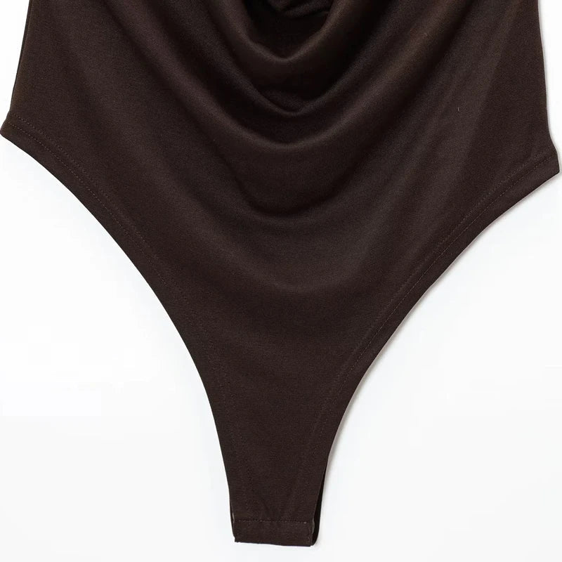 Ophelia drapiertes rückenfreies Bodysuit
