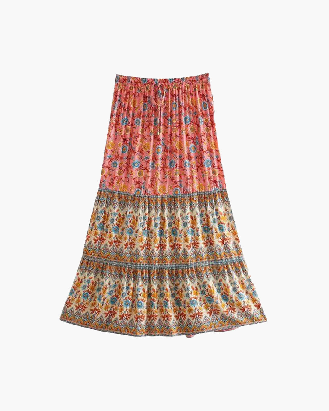 Ottavia Boho-Strandrock mit Blumenmuster