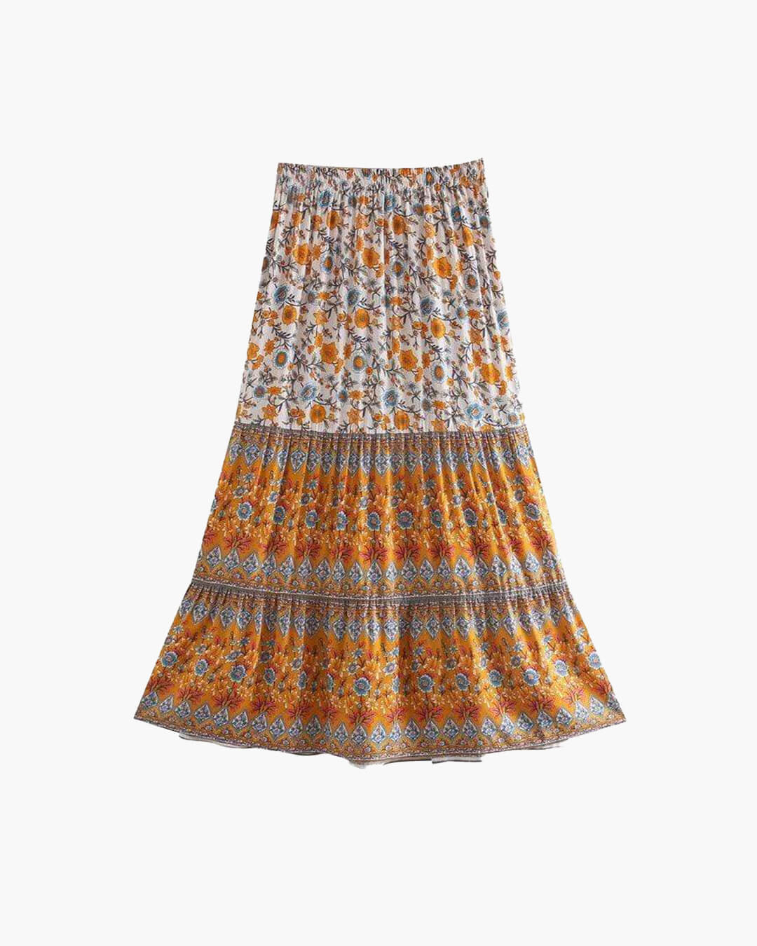 Ottavia Boho-Strandrock mit Blumenmuster