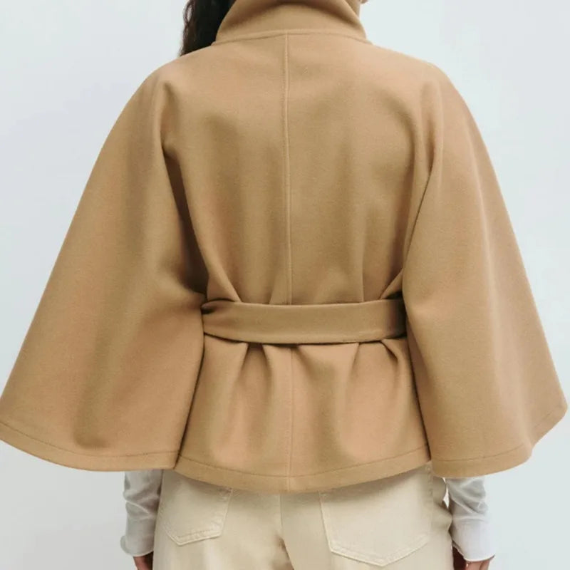 Oversize-Jacke mit Gürtel