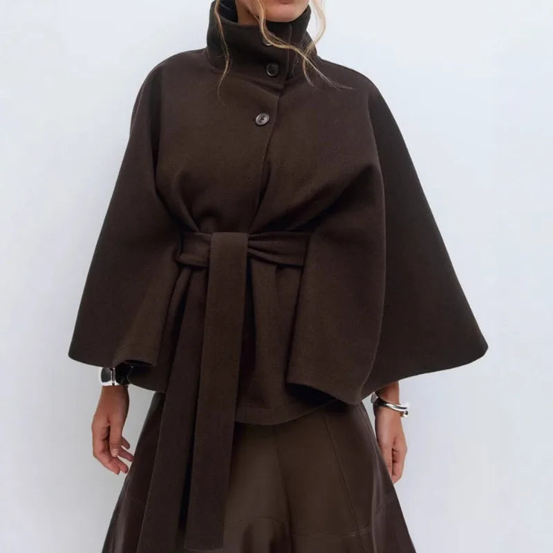 Oversize-Jacke mit Gürtel