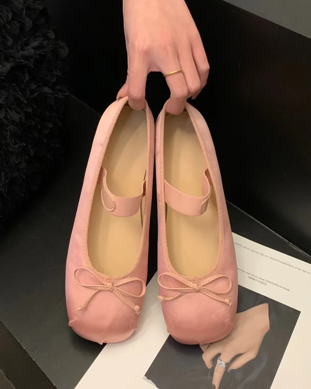 Pamela Satin-Ballerinas mit Schleife