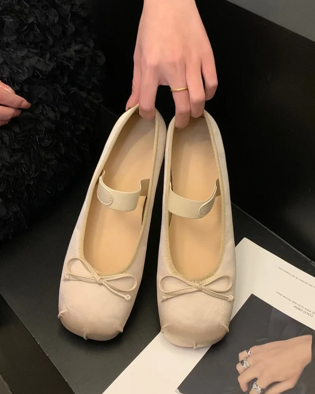 Pamela Satin-Ballerinas mit Schleife