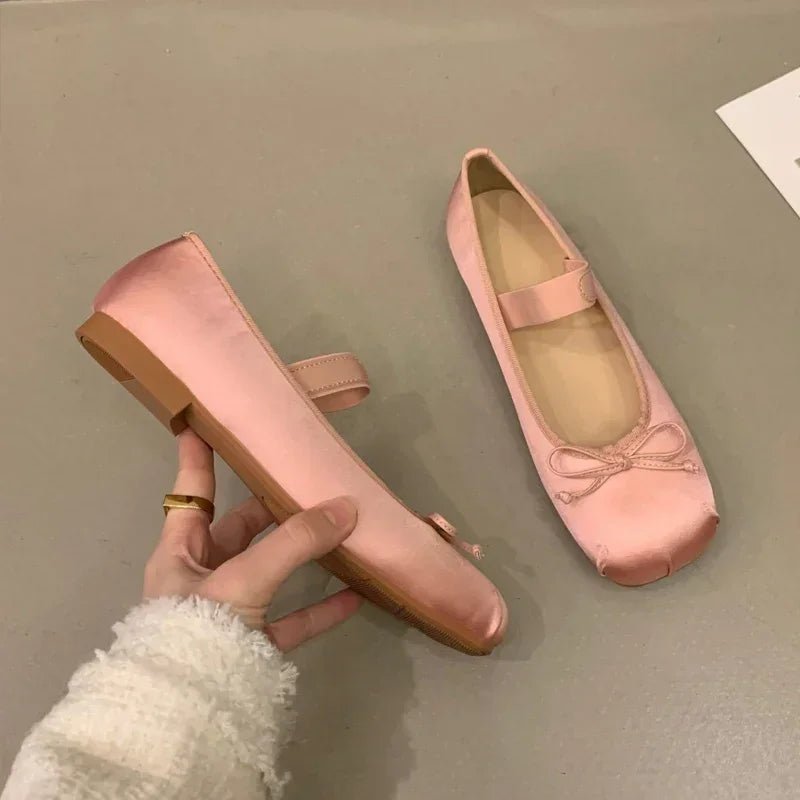 Pamela Satin-Ballerinas mit Schleife