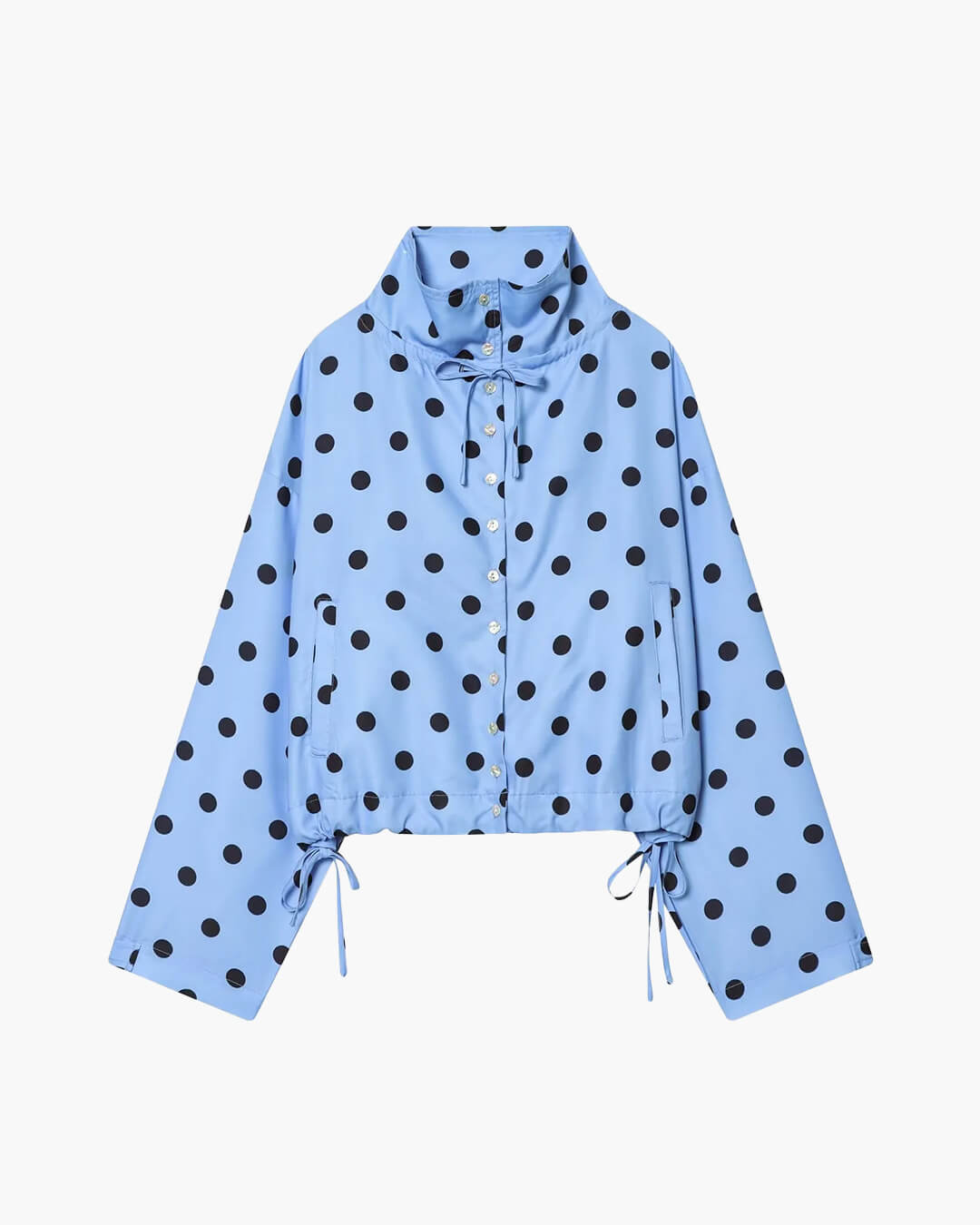 Patricia Jacke mit Polka-Dots und Stehkragen