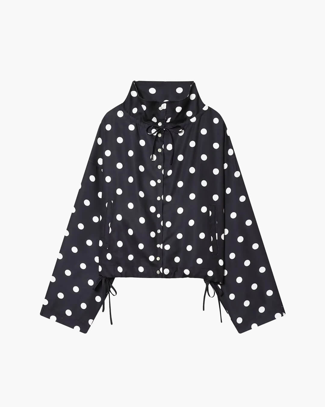 Patricia Jacke mit Polka-Dots und Stehkragen