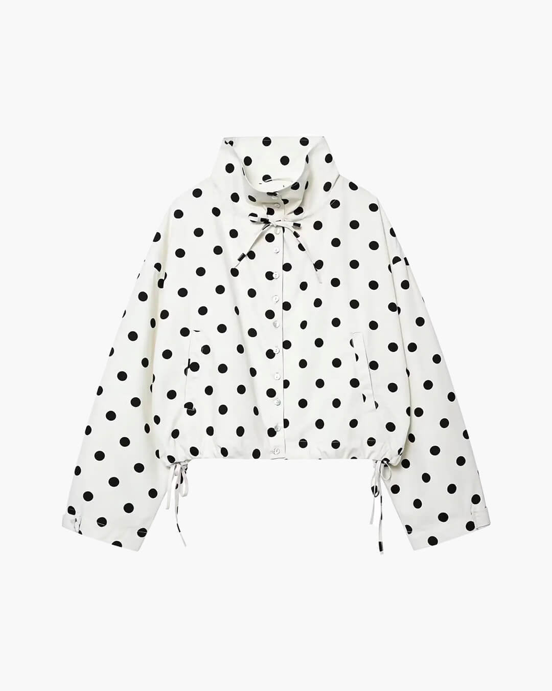 Patricia Jacke mit Polka-Dots und Stehkragen