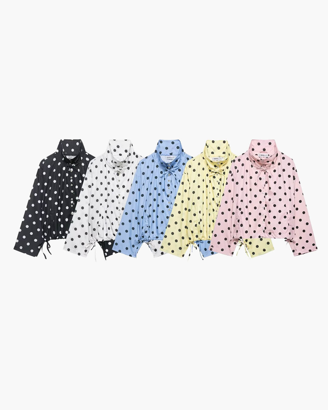 Patricia Jacke mit Polka-Dots und Stehkragen