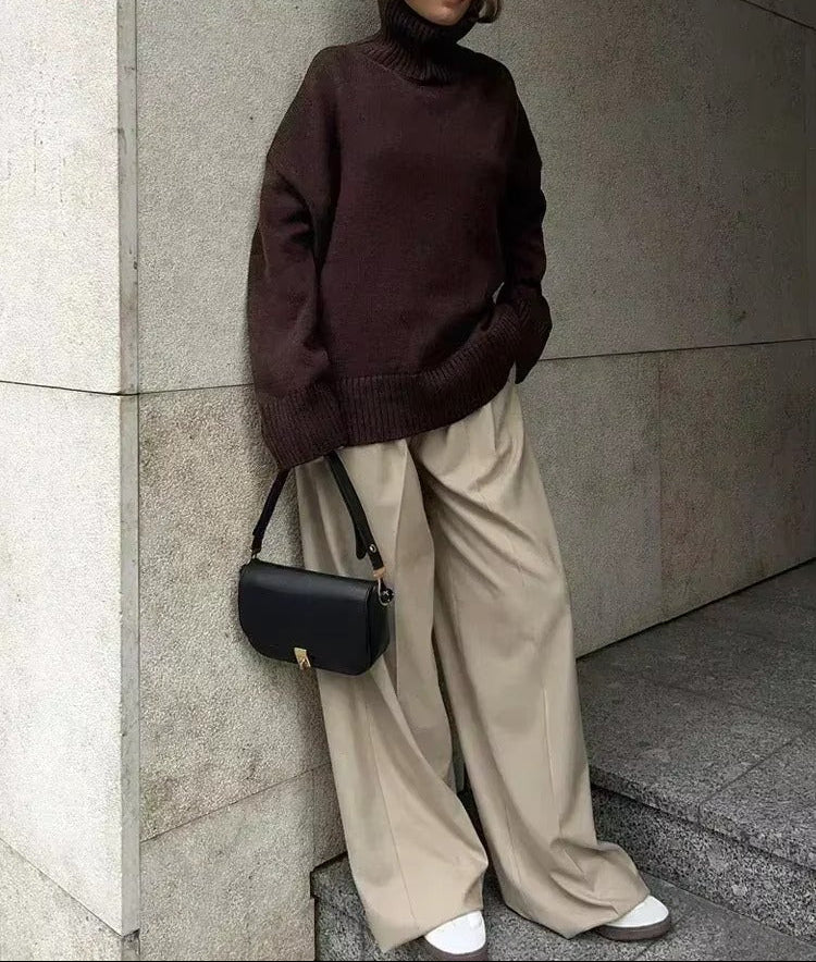 Phoebe Oversize-Rollkragenpullover