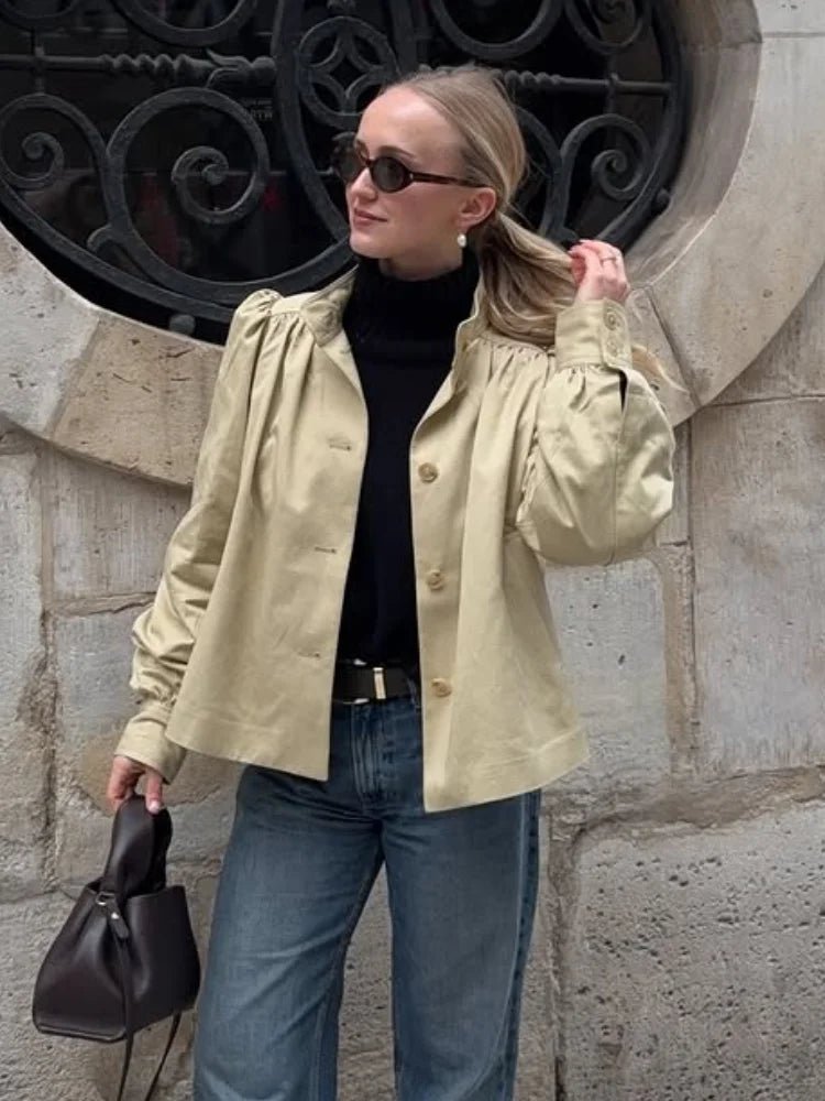 Pia Jacke mit Puffärmeln