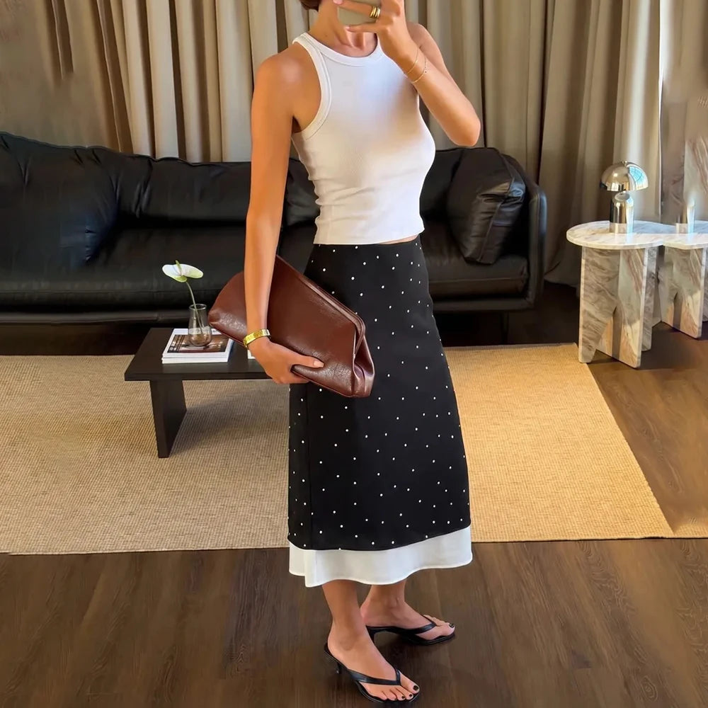 Rock mit Polka-Dots