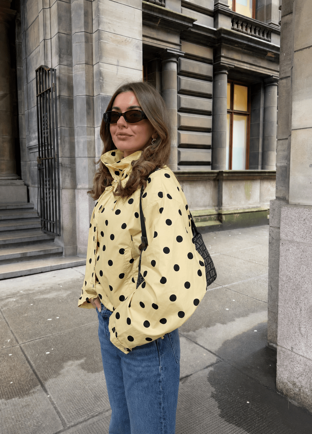 Jacke Presley mit Puffärmeln und Polka-Dots