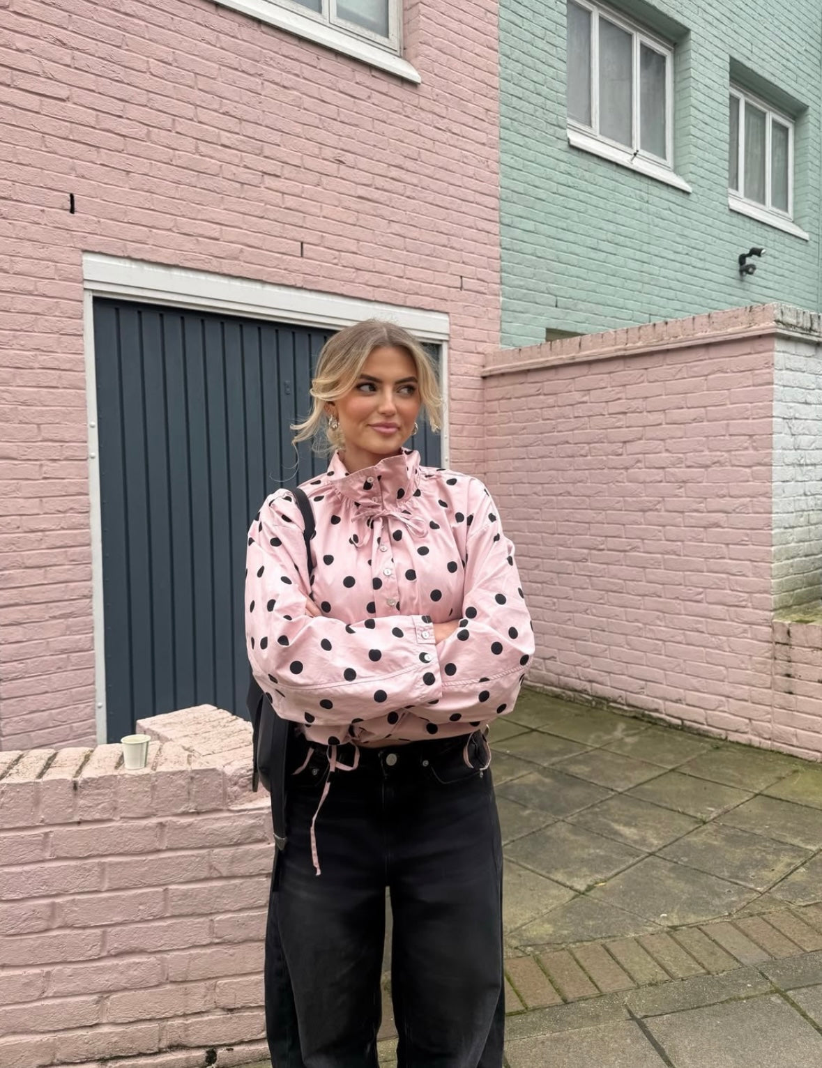 Jacke Presley mit Puffärmeln und Polka-Dots