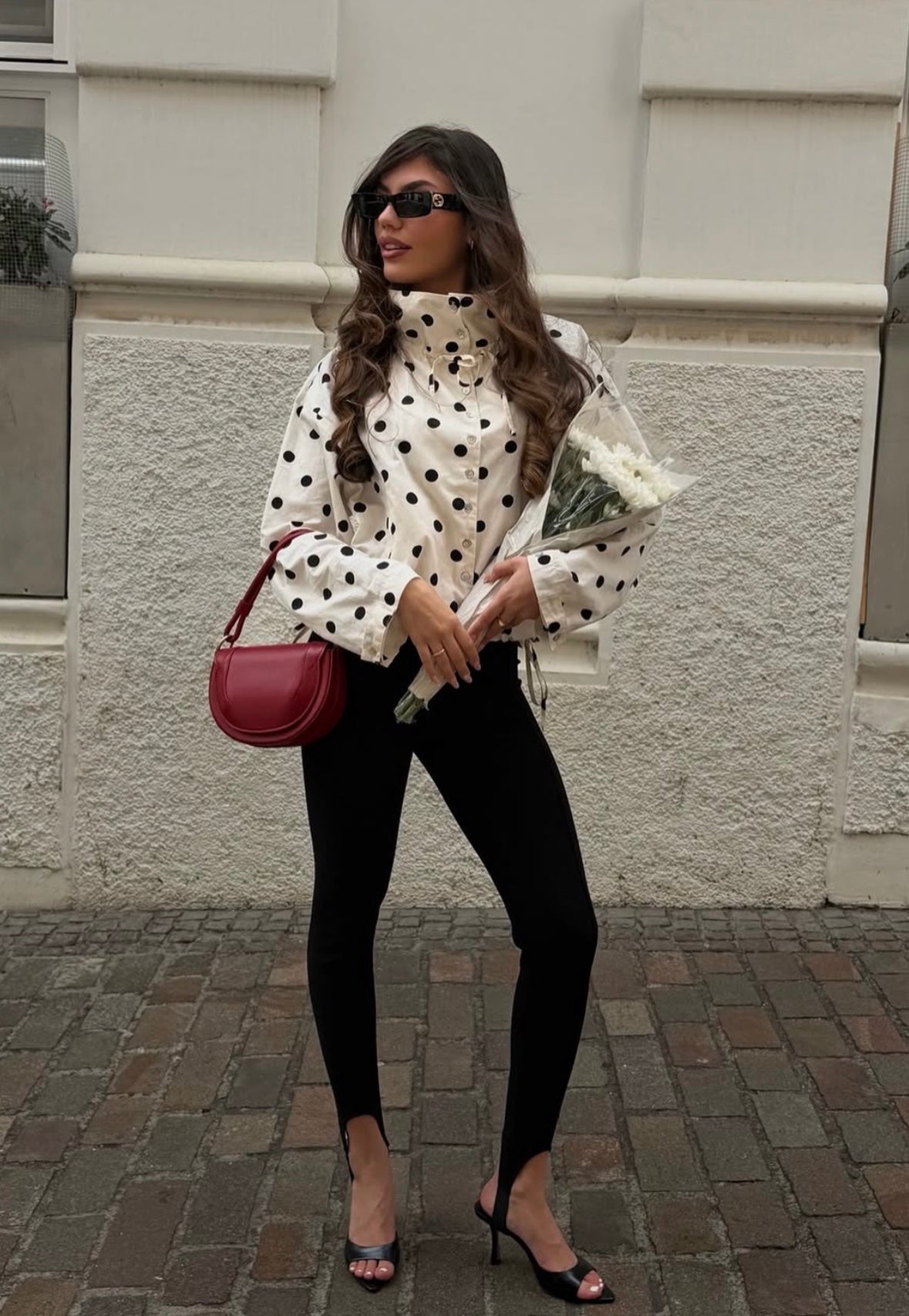 Jacke Presley mit Puffärmeln und Polka-Dots