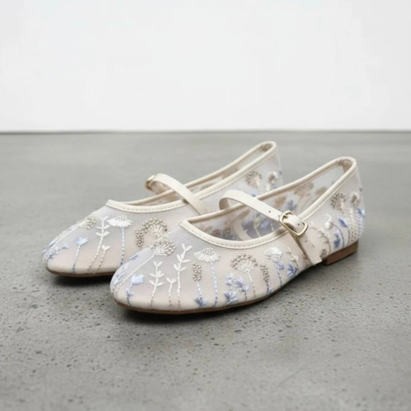 Priscilla Bestickte Ballerinas