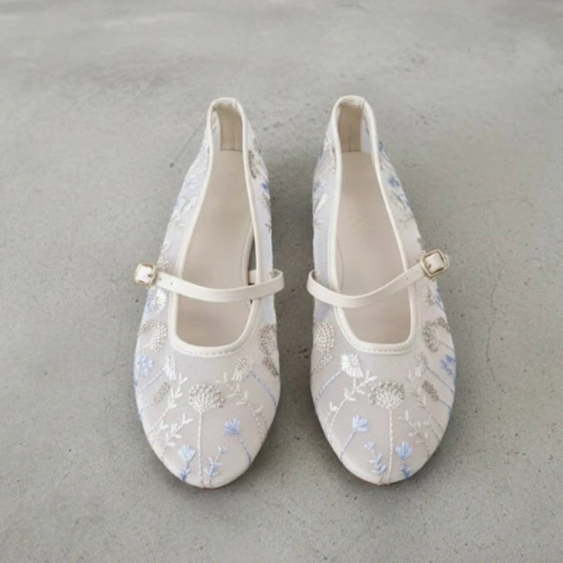 Priscilla Bestickte Ballerinas