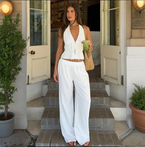 Renata Zweiteiliges Baumwoll-Set mit Neckholder