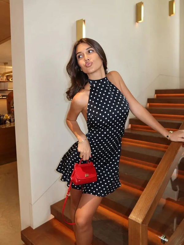 Renee Halter Dot Mini Dress