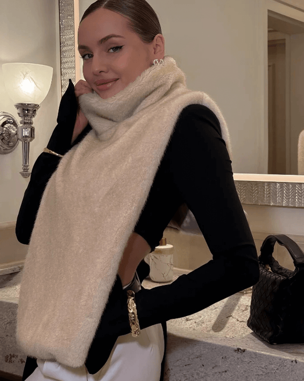 Rina Kunstpelzweste mit Rollkragen