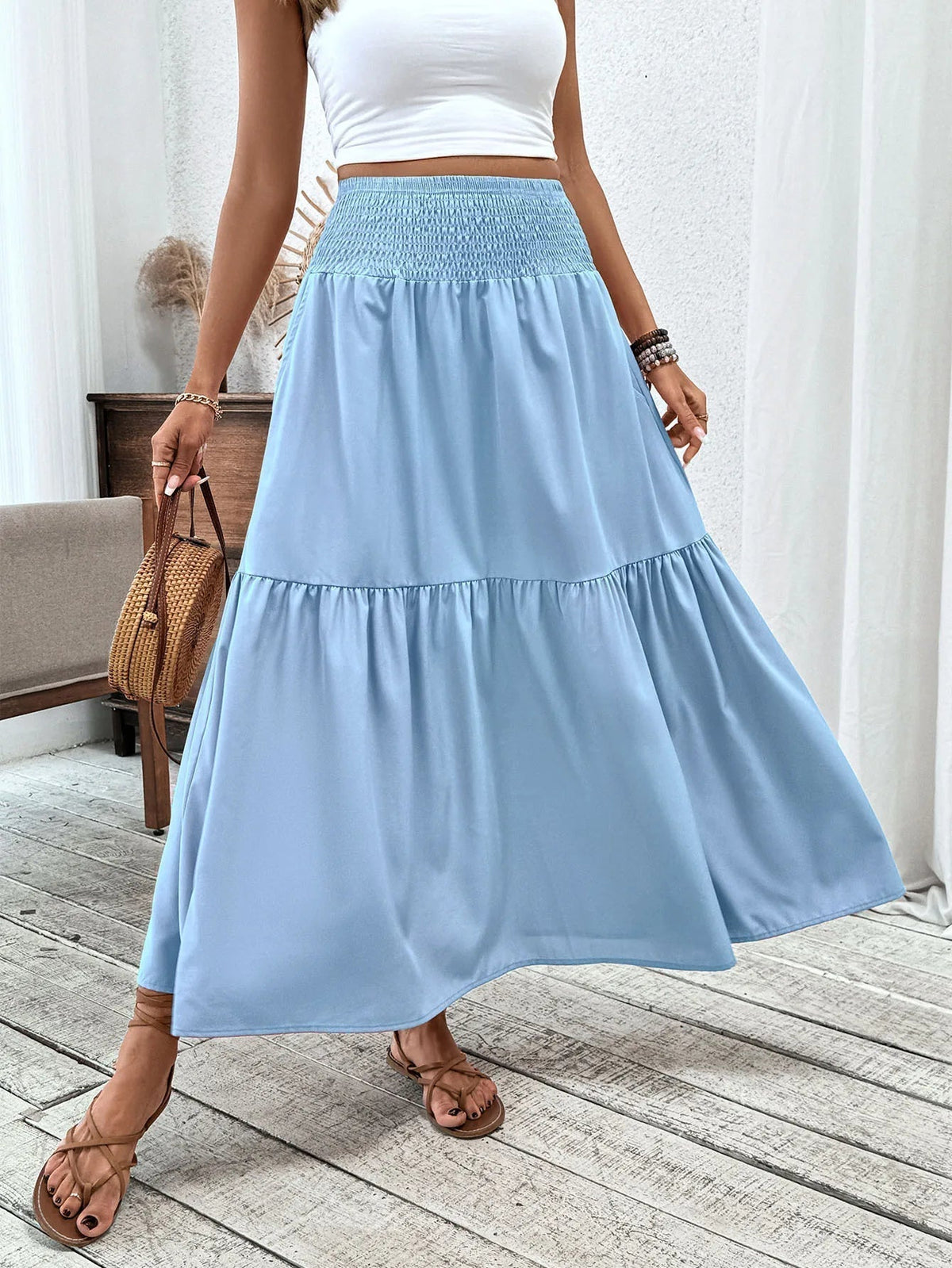 Rivka Boho-Maxirock mit Blumenmuster