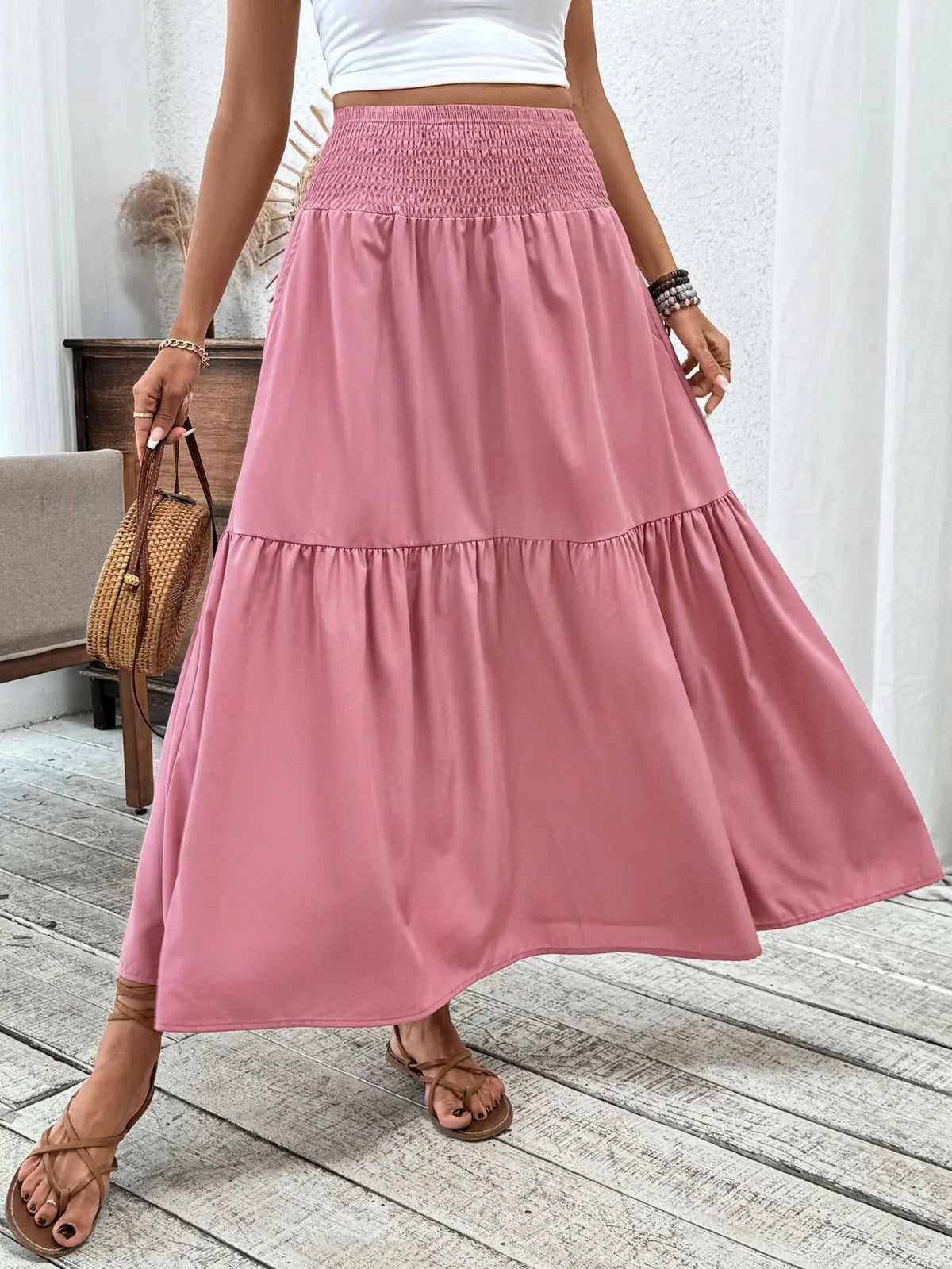 Rivka Boho-Maxirock mit Blumenmuster