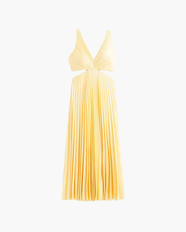 Rona ärmelloses Maxikleid mit V-Ausschnitt und Cut-outs