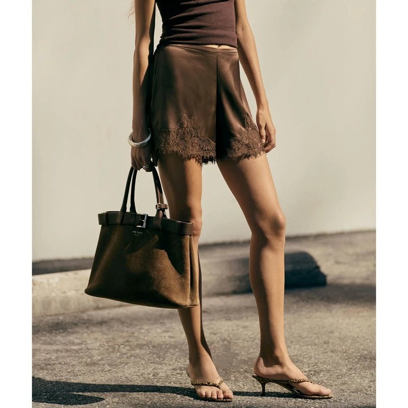 Rosa Satinhose