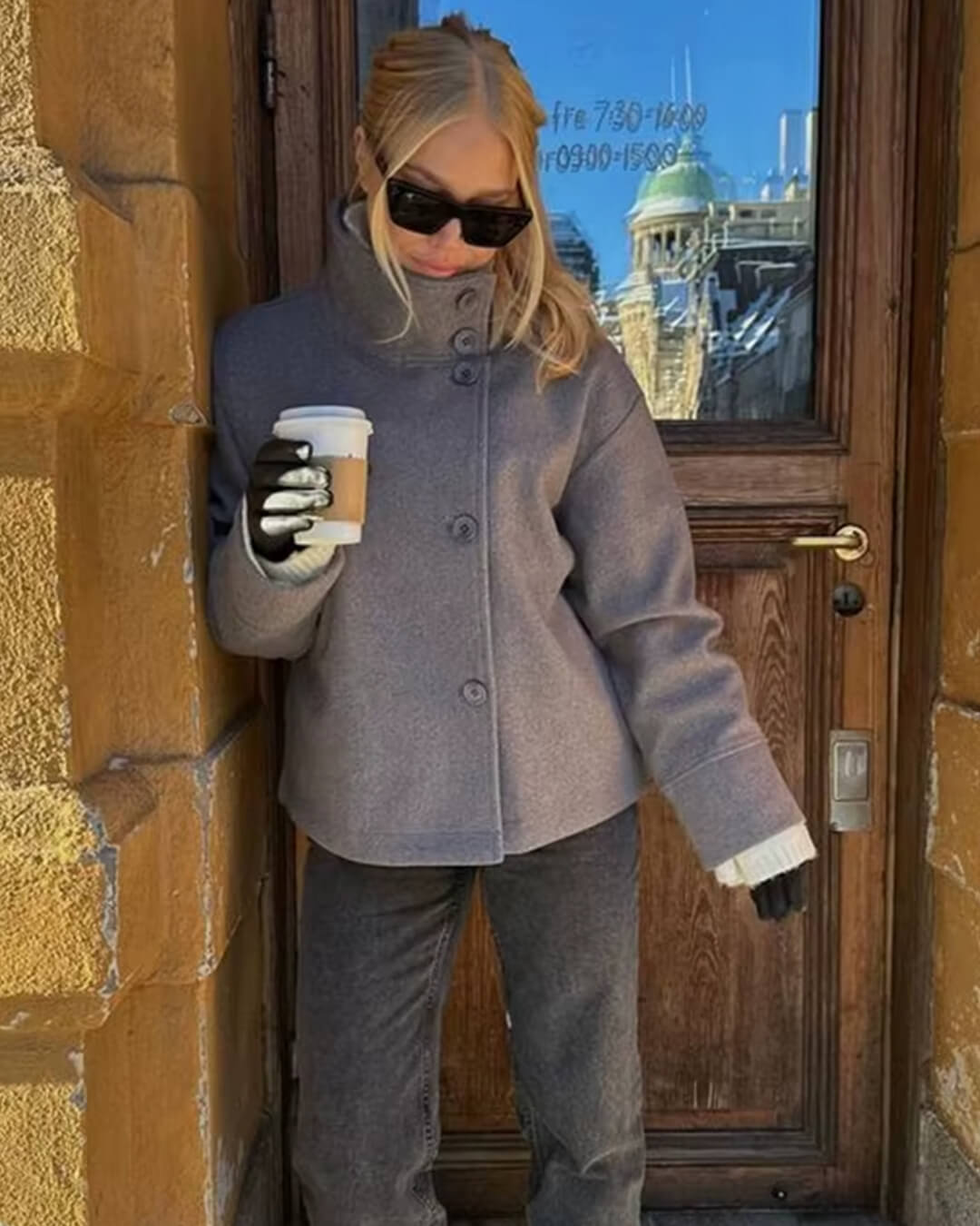Rosalia Elegante Jacke mit Stehkragen