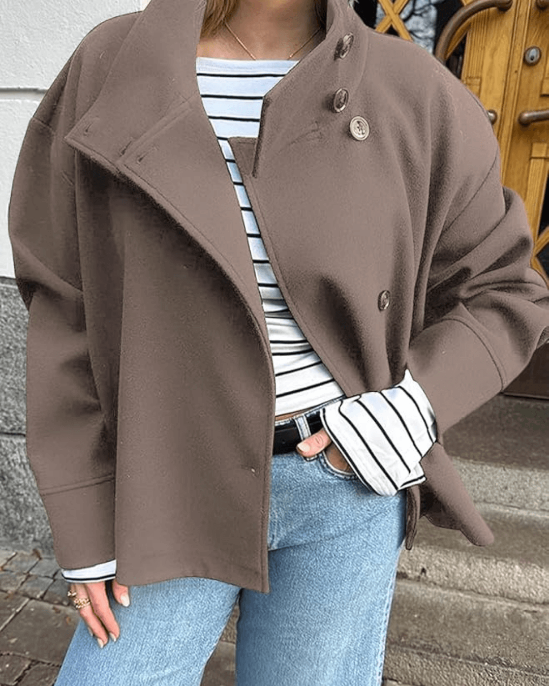 Rosalia Elegante Jacke mit Stehkragen
