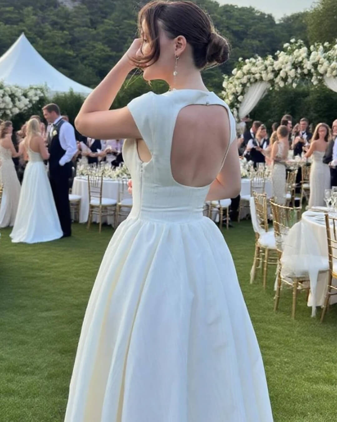 Rosalind Ärmelloses Midikleid mit Cut-outs
