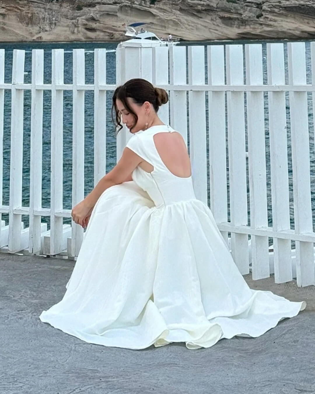 Rosalind Ärmelloses Midikleid mit Cut-outs