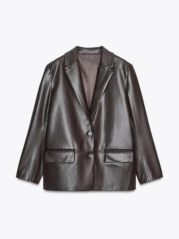Ryza Blazer aus veganem Leder