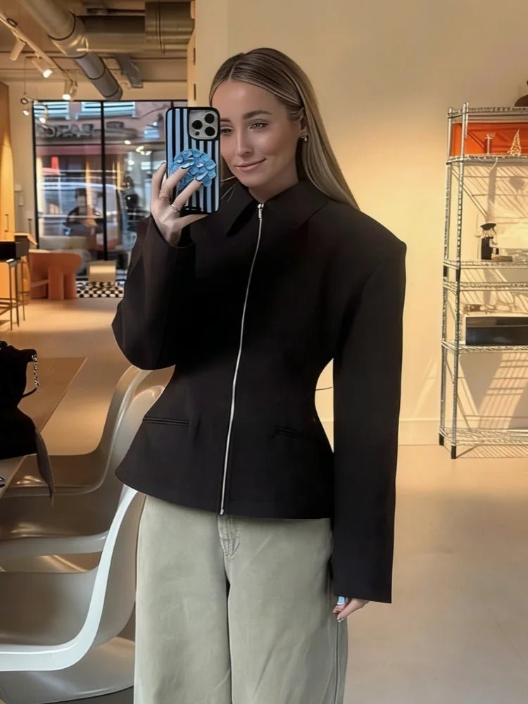 Sabine Taillierte Jacke mit Reißverschluss