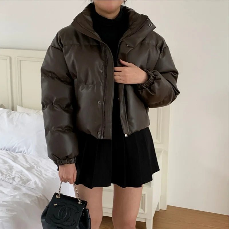 Samantha Steppjacke aus Kunstleder