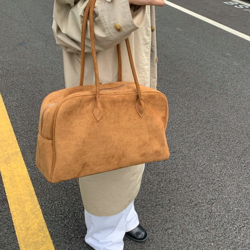 Sandra Veloursleder-Tragetasche