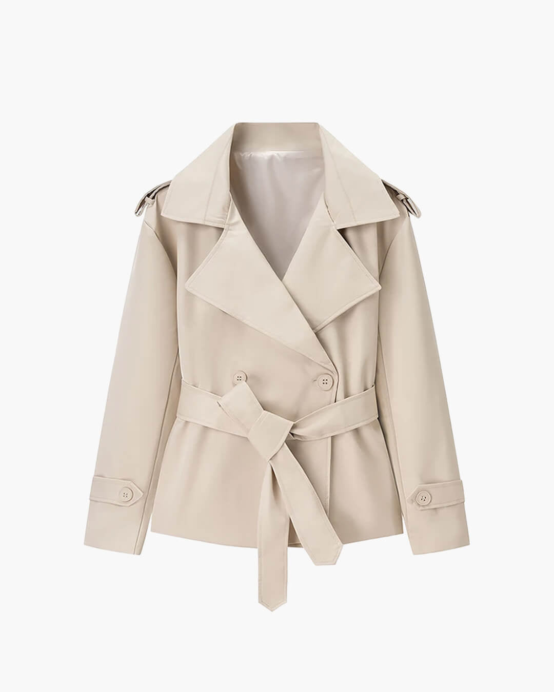 Sandy kurzer Trenchcoat mit Schnürung