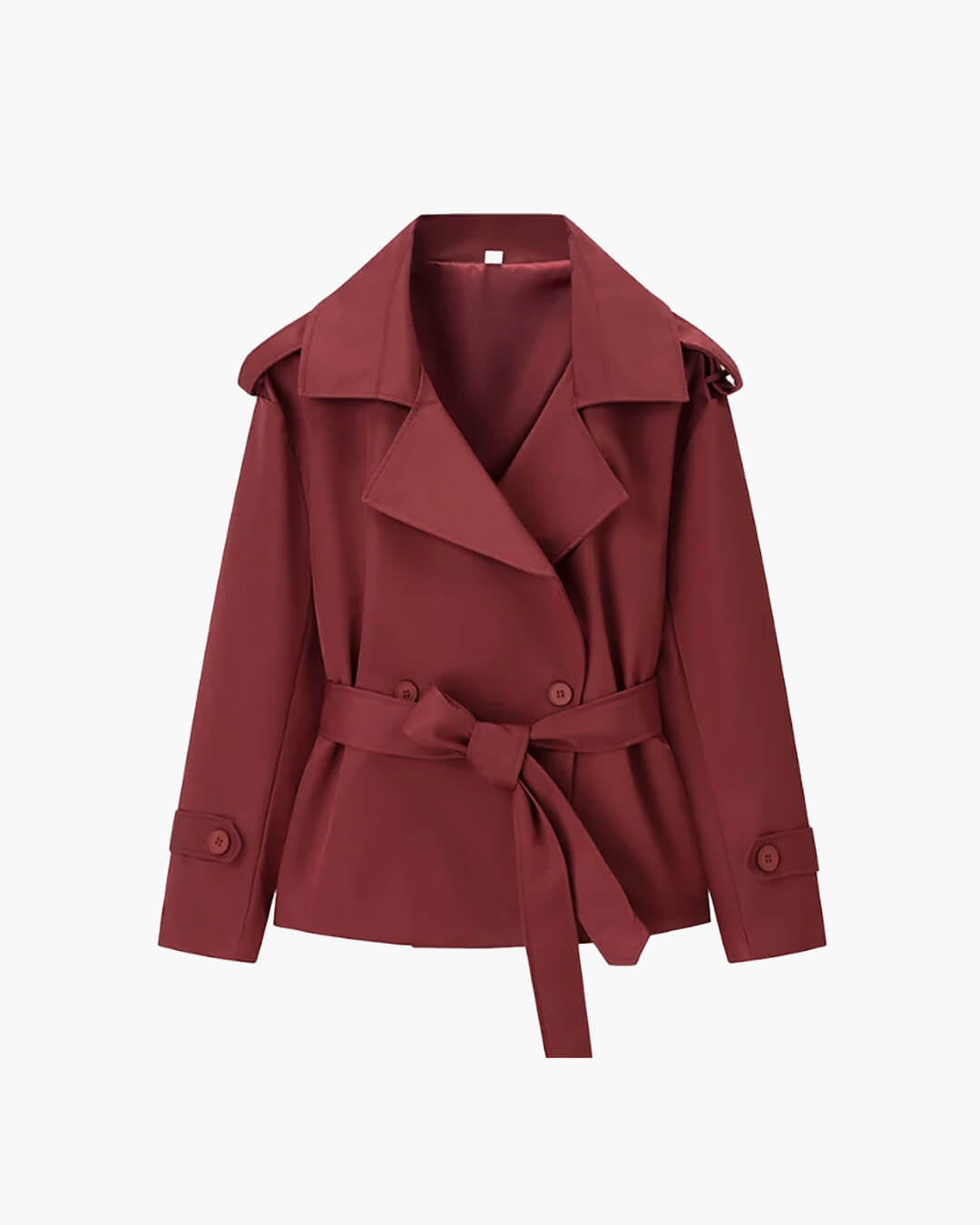 Sandy kurzer Trenchcoat mit Schnürung