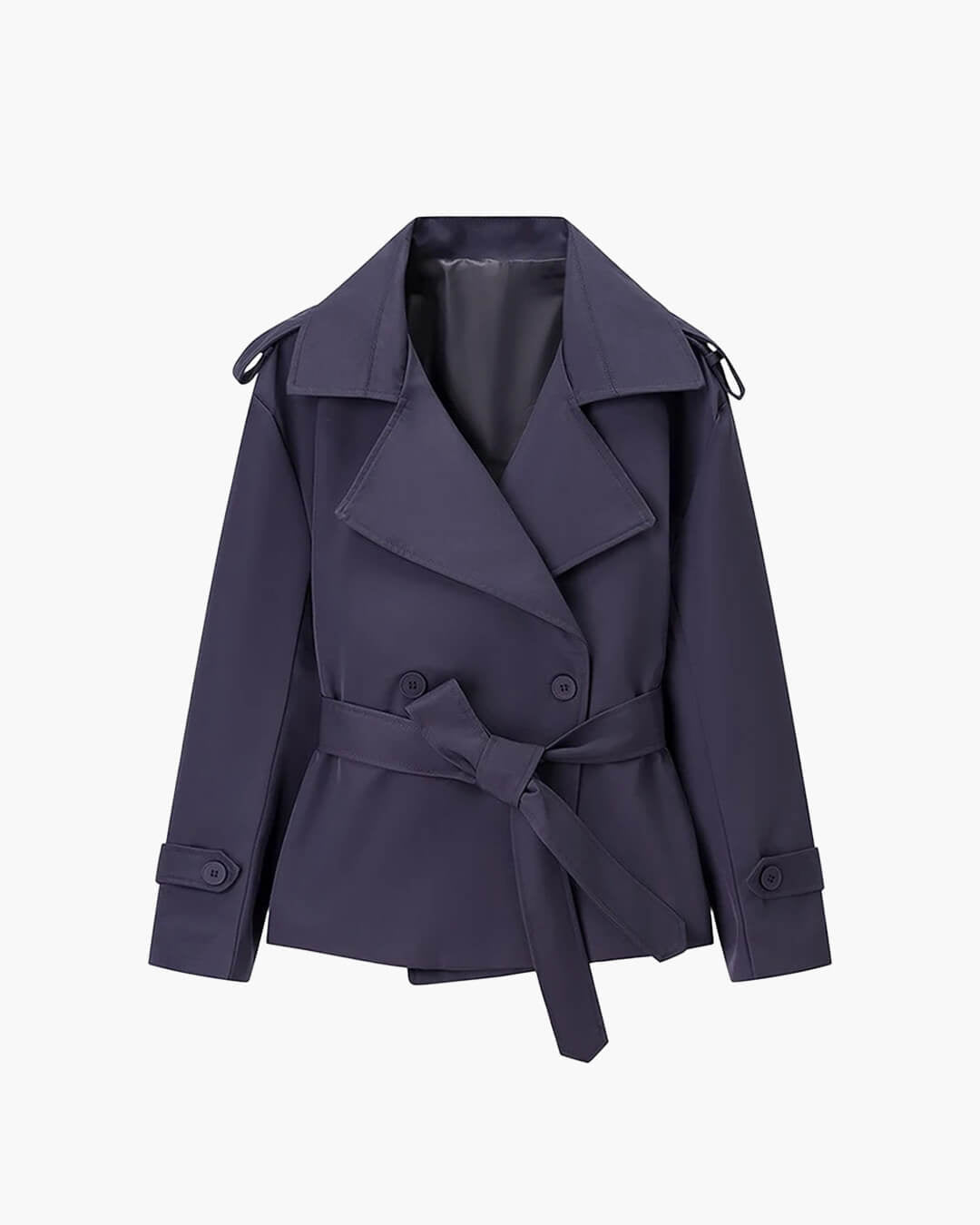Sandy kurzer Trenchcoat mit Schnürung