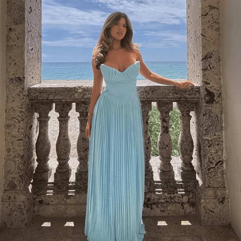 Selena trägerloses Maxikleid