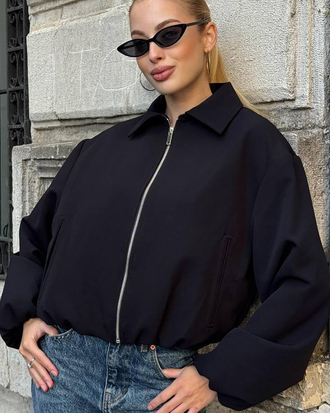 Seraphina Bomberjacke mit Puffärmeln