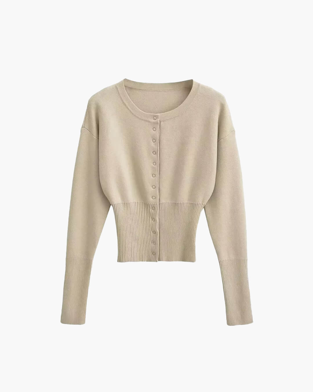 Shelly Strick-Cardigan mit Druckknöpfen