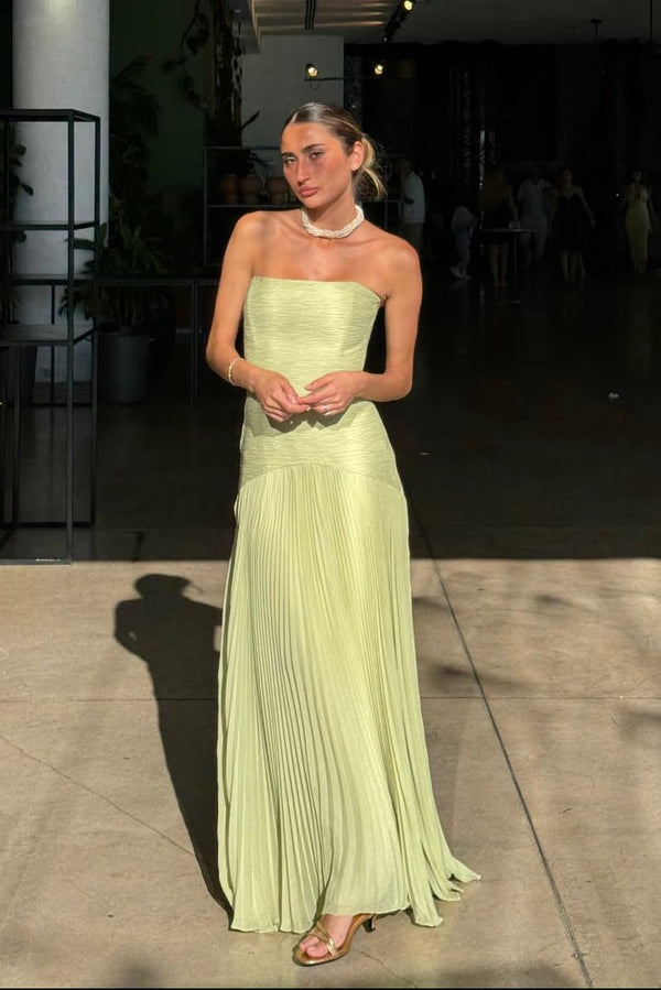 Skyla Trägerloses Maxikleid