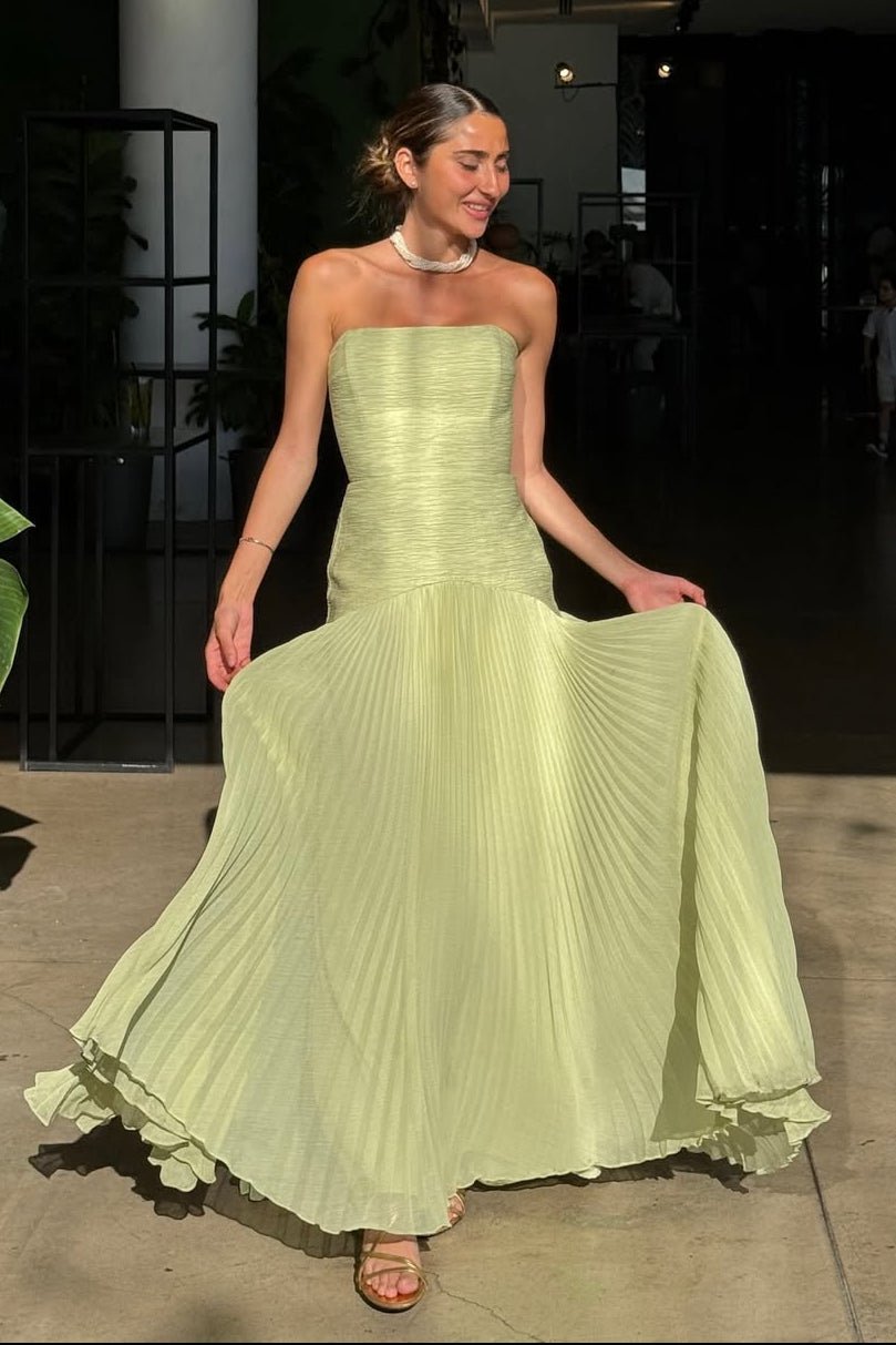 Skyla Trägerloses Maxikleid