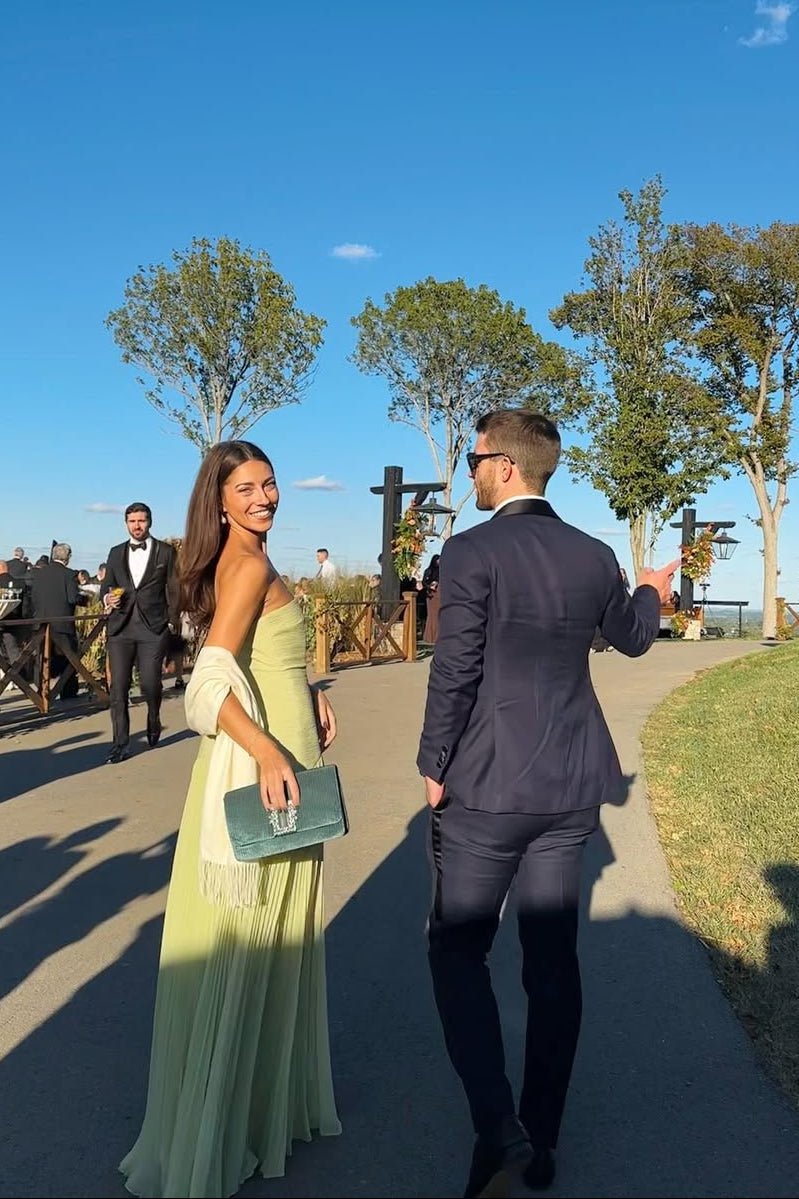Skyla Trägerloses Maxikleid
