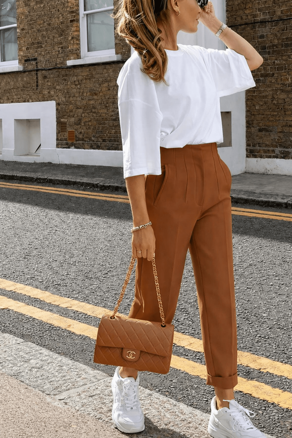 Sofia Bleistifthose mit hoher Taille