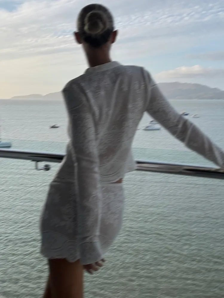 Sophia gehäkeltes Strandüberwurf-Set