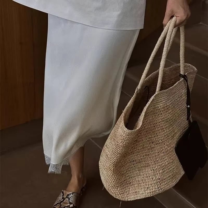 Sophia handgeflochtene Rattan-Tote