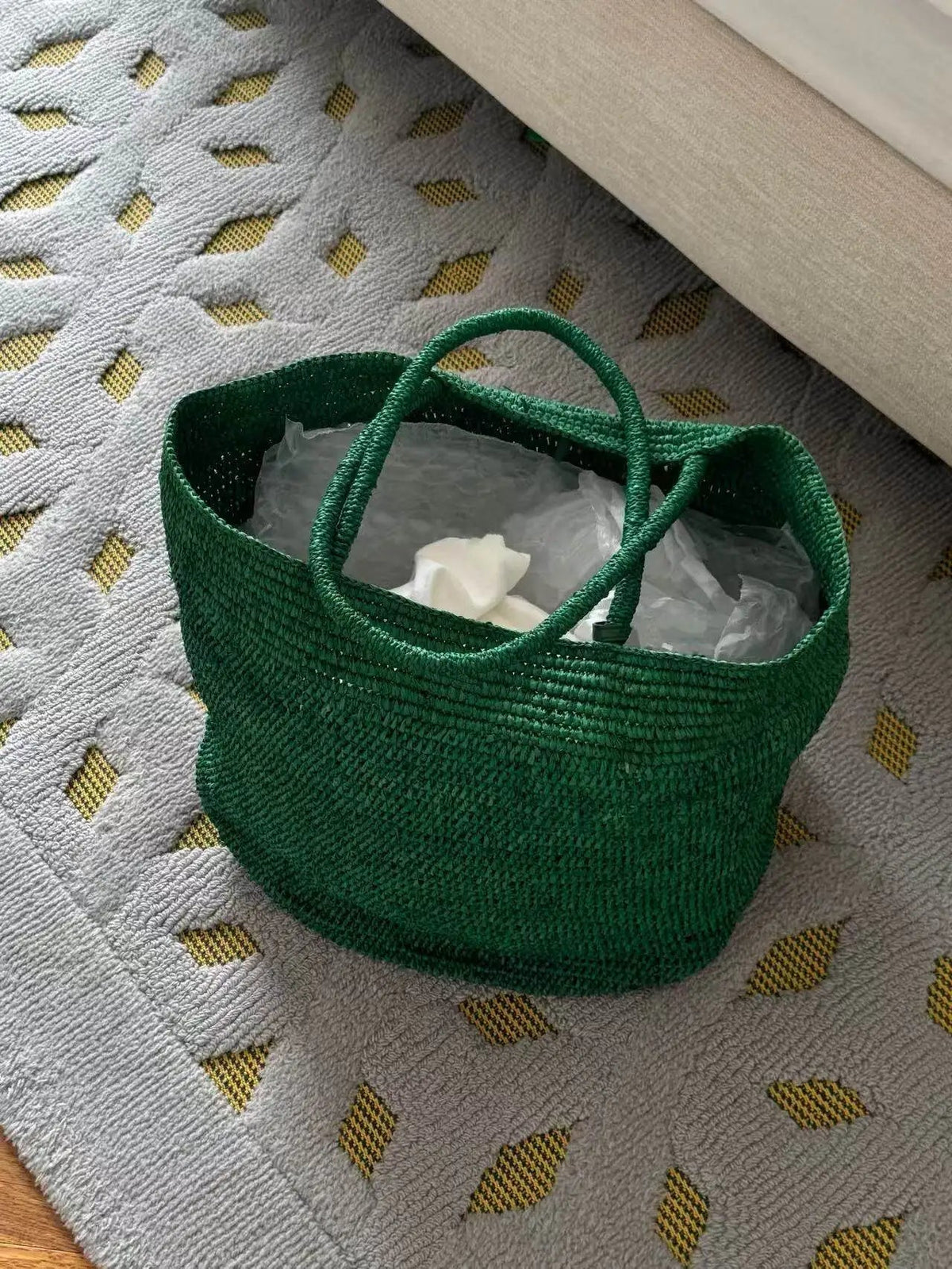 Sophia handgeflochtene Rattan-Tote