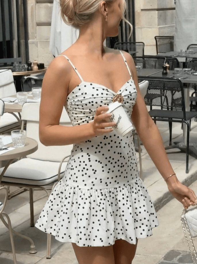 Sophia Gepunktetes Minikleid
