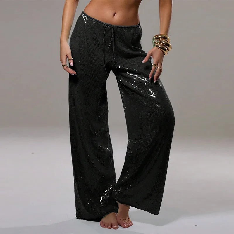 Sophia Sequin Wide-Leg Trousers